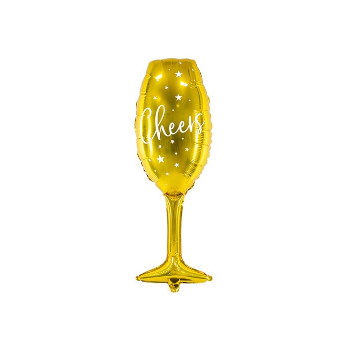 Champagneglasfolieballong - 80 cm 