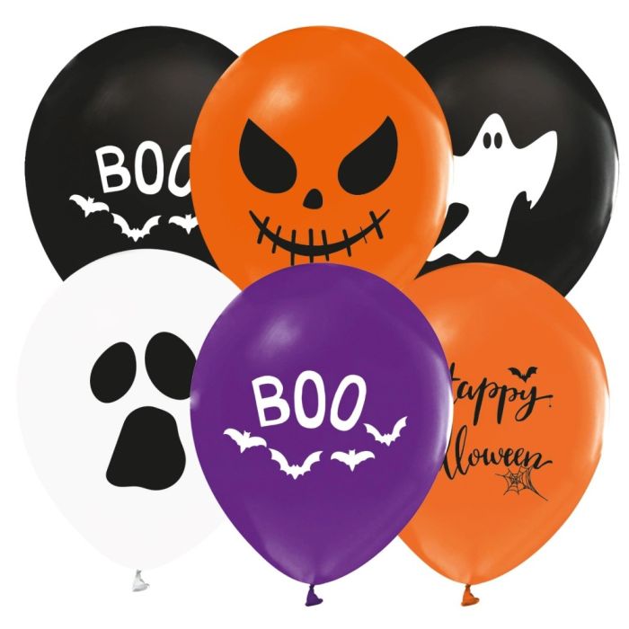 Halloween mix ballonger 6x - 30 cm