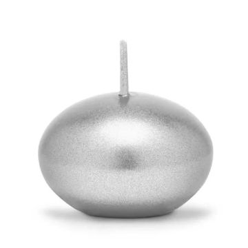 Flytande Ljus Metallic Silver 5x - 4 cm