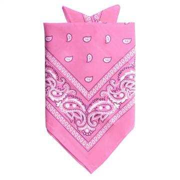 Bandana med traditionellt mönster rosa 52x55 cm