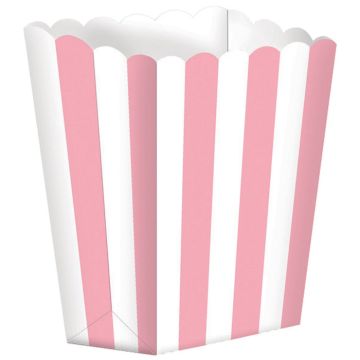Pink Popcornbägare 5x