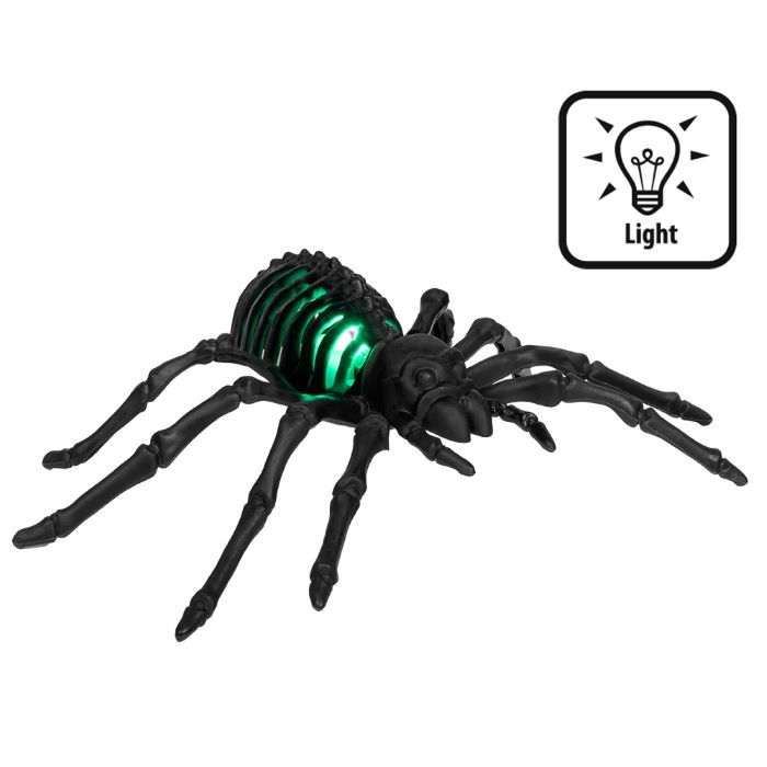 Halloween LED skelett spindel - 22 cm