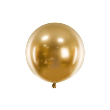 Guld Chrome-ballong 60 cm
