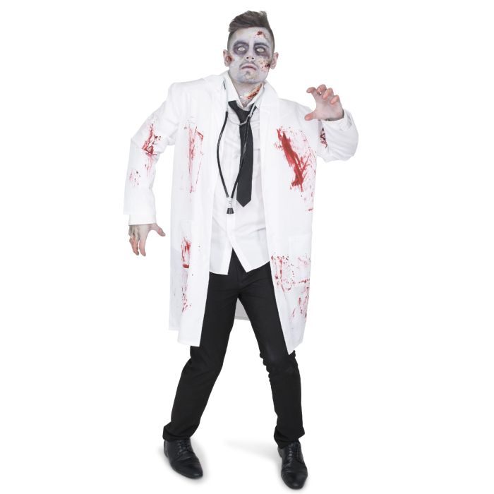 Zombie doktor kostym för män