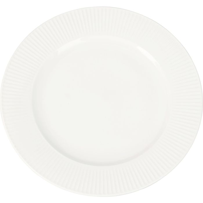 Porslinstallrik vit ca. Ø 27 cm