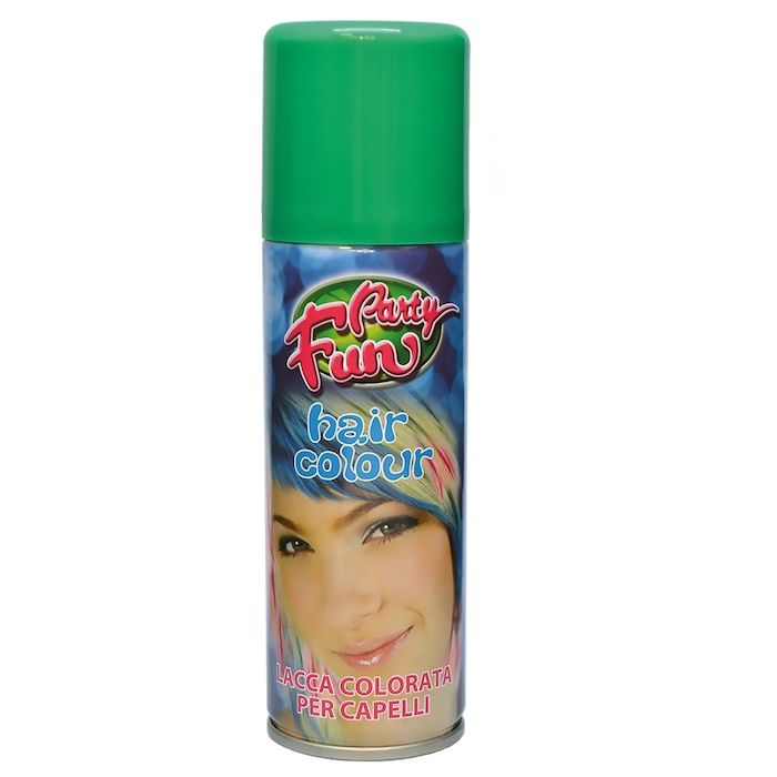 Hårspray med farve 125 ml grön
