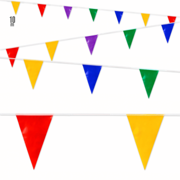 Flerfärgad flaggirland - 10 meter