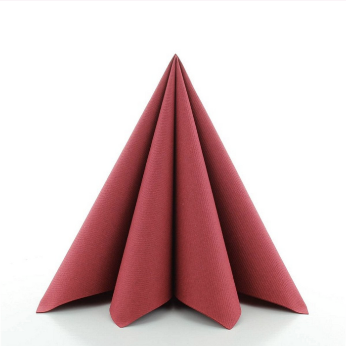 Lyxiga servetter bordeaux 12x - 40x40 cm