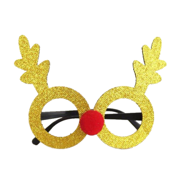 Julglasögon med Guldrenar