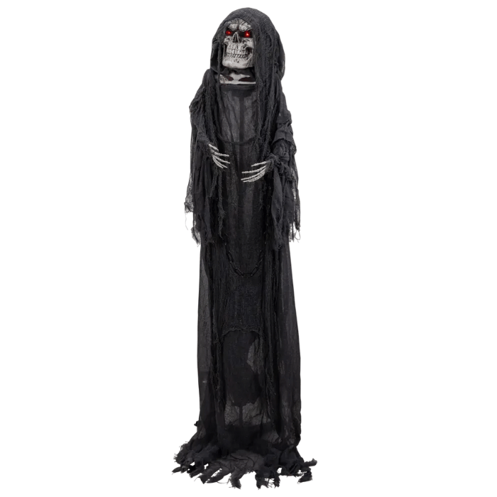 Halloween skelett rörelse, ljus och ljud - 192 cm