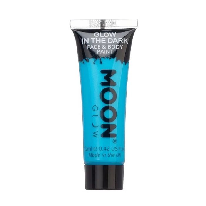 Självlysande Ansikts Och Kropvmålning Blå 12 ml Moon Creations