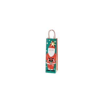 Julklappspåse med jultomte 11x36x10 cm