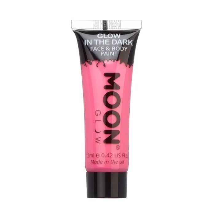 Självlysande Ansikts Och Kropsmaling Rosa 12 ml Moon Creations