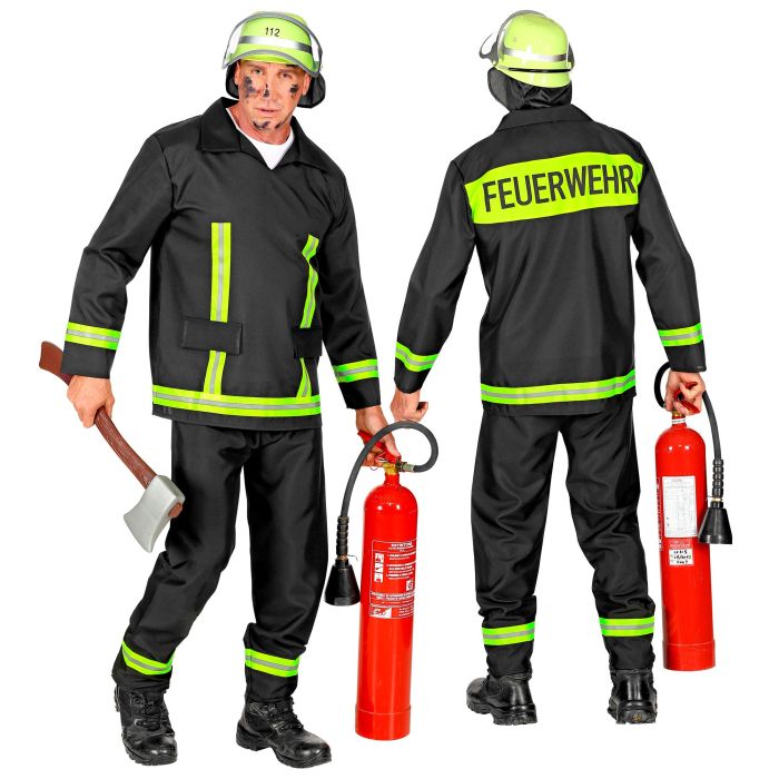 Tysk brandman kostym för män