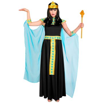 Cleopatra kostym i svart för damer