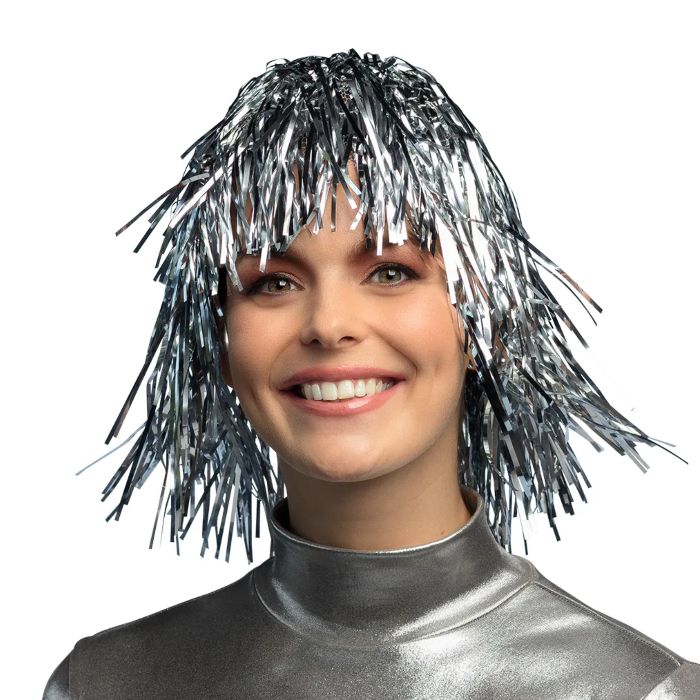 Peruk silver glitter