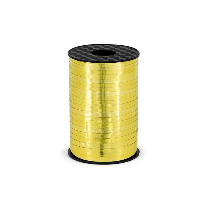 Presentband metallisk guld 225 m.