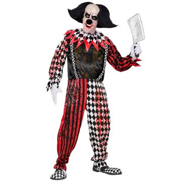 Skräckclownkostym för herrar