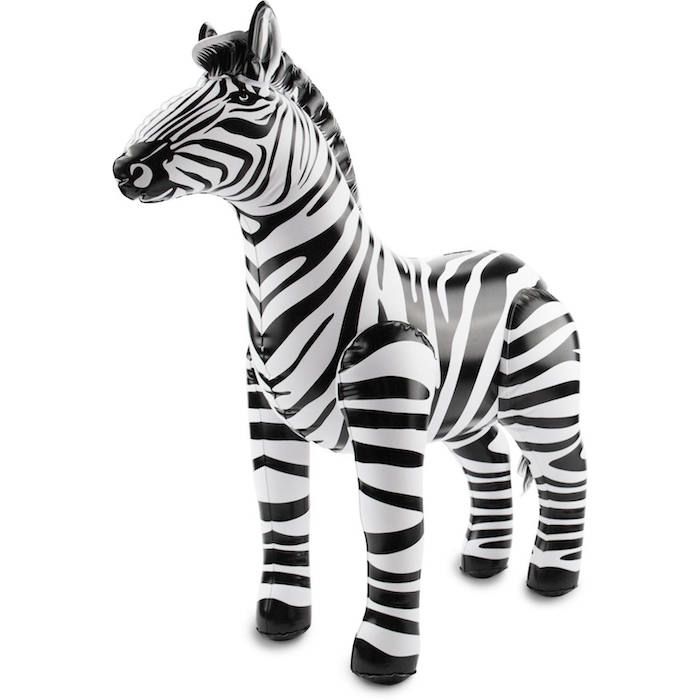Uppblåsbar Zebra - 60 x 55 cm