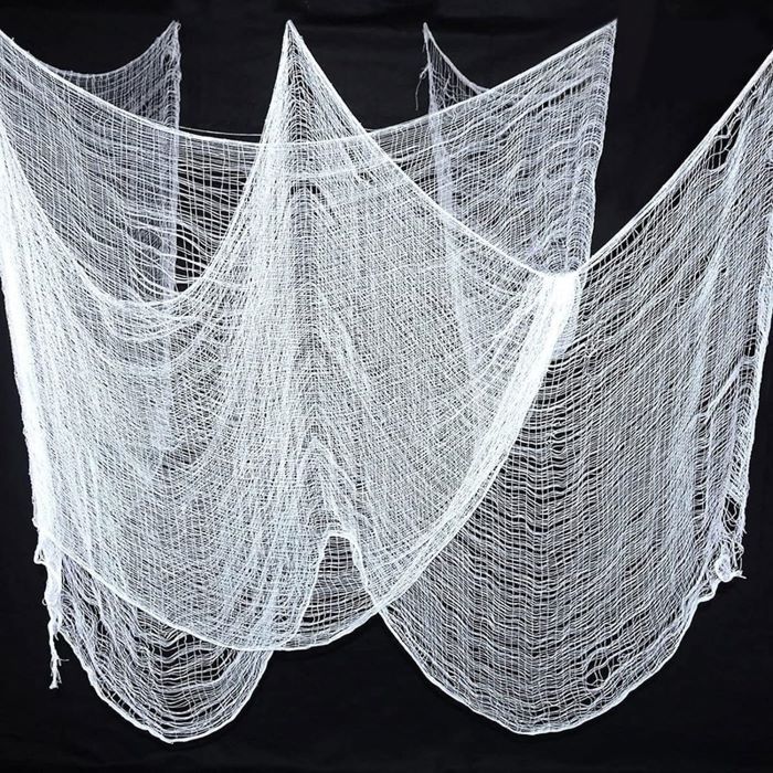 Vitt nät spindelväv dekoration - 2x5 m