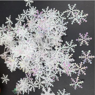 Snöflinga konfetti kristallpärlemor 300x 2 cm