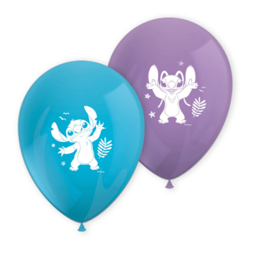 Stitch® och Angel ballonger 8x - 30 cm