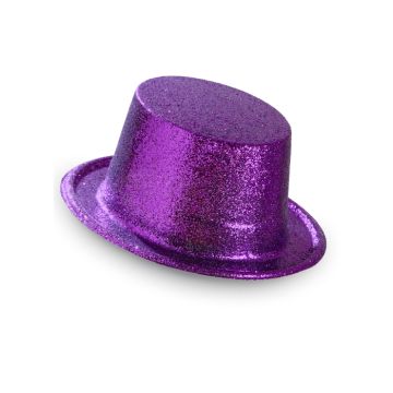 Festhatt lila glitter