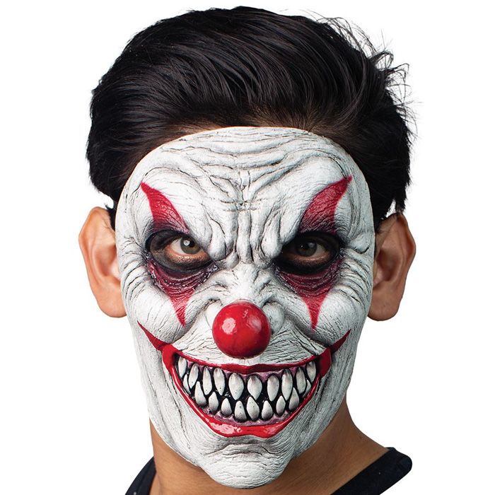 Skrämmande busig clownmask