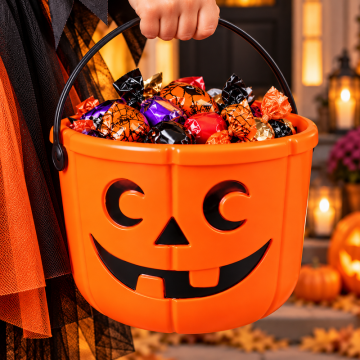 Pumpa hink Halloween godishink 3,6 liter - 14x18 cm