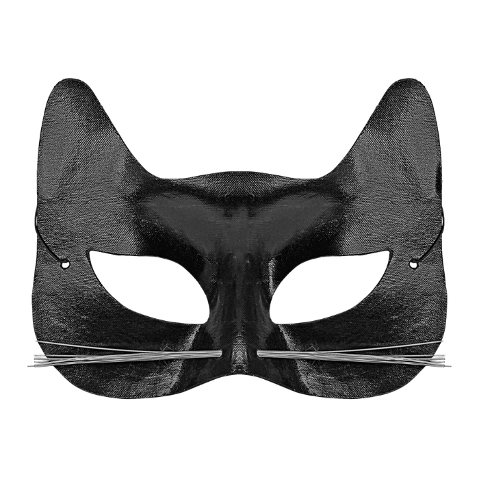 Svart kattmask
