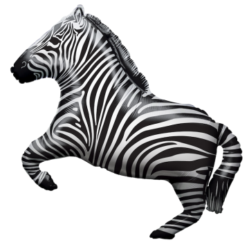 Zebra Folieballong - 70 cm