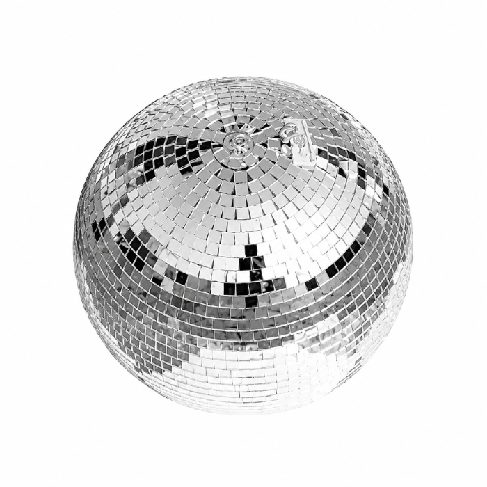 Discokula silver - 25 cm inkl upphängningskrok