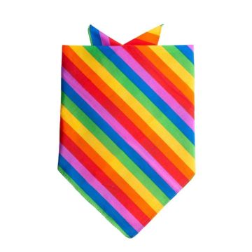Bandana med regnbågsmotiv 55x55 cm
