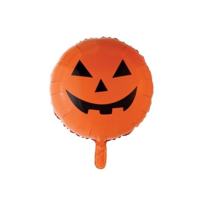 Leende pumpa folieballong - 45 cm