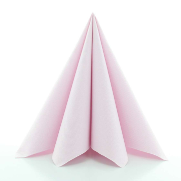 Lyxservetter rosa 12x - 40x40 cm