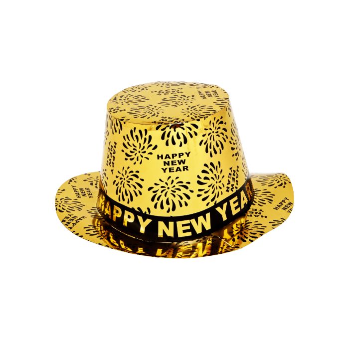 Guld festhatt gott nytt år