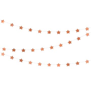 Rose Gold Stjärngirland - 3,6 meter