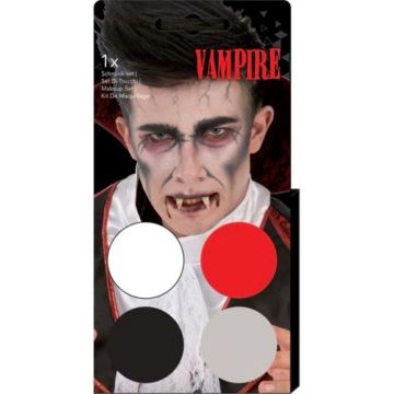 Vampyr ansiktsfärg 4 färger inkl. pensel