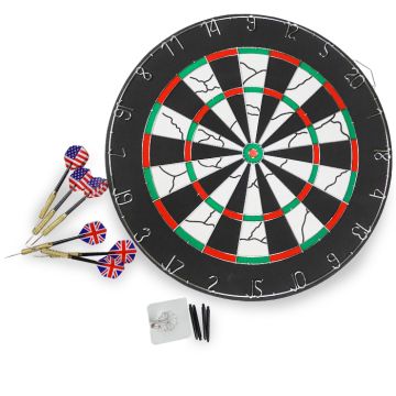 Darttavla set inkl 6x dartpilar 