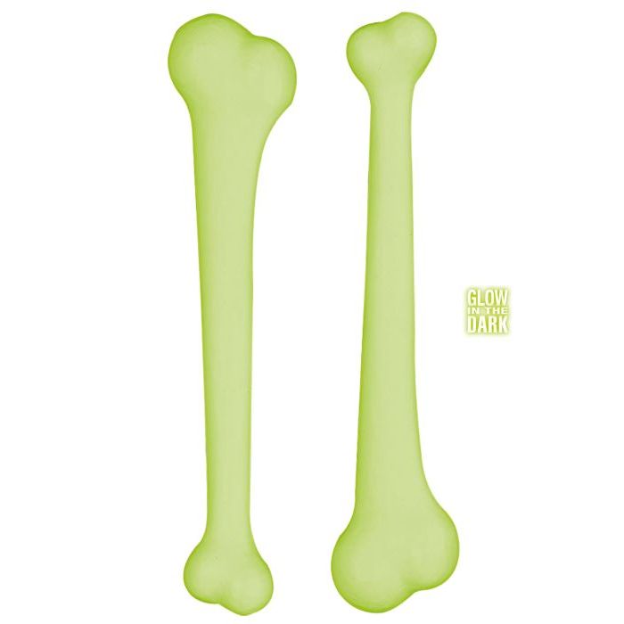 Självlysande skelettmaracas - 2x