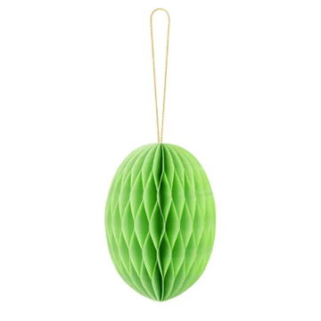 Gröna påskägg honeycomb - 12 cm