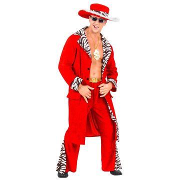 Pimp-kostym med hatt och bälte