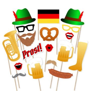 Photo Booth rekvisita Oktoberfest 17x