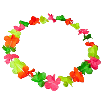 Hawaii-krans neon halsband flerfärgad uv