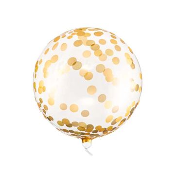 Ballong med Guldkonfetti - 40 cm