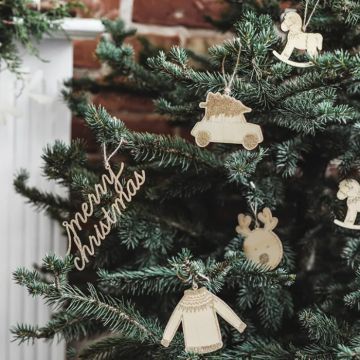 Hängande juldekorationer för julgran 10x mix