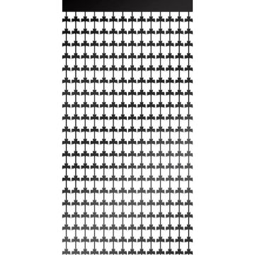 Fladdermus Gardin Svart - 2 x 1 meter