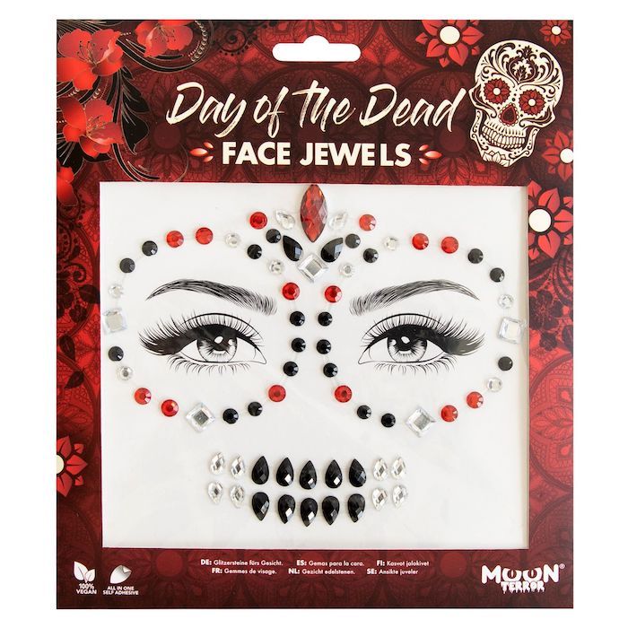Ansiktsdekorationer Day of the dead