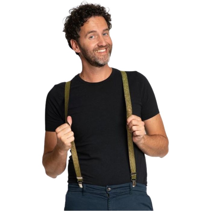 Glittrande guld selar one-size unisex