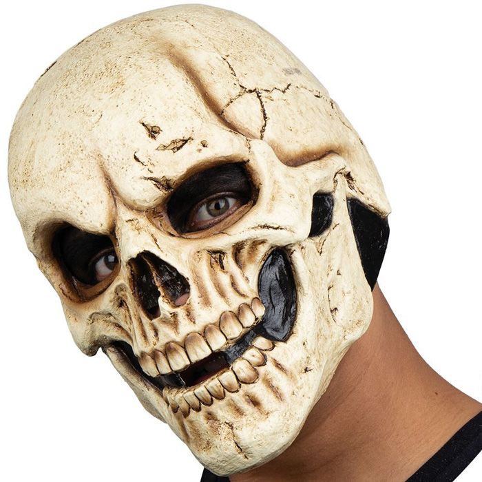 Läskig skelettmask